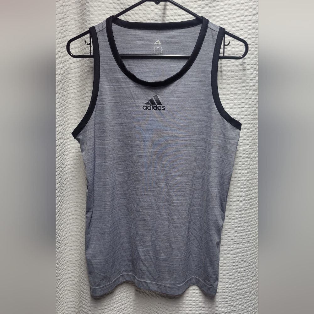 Adidas Men's Heather Gray Tank Top
